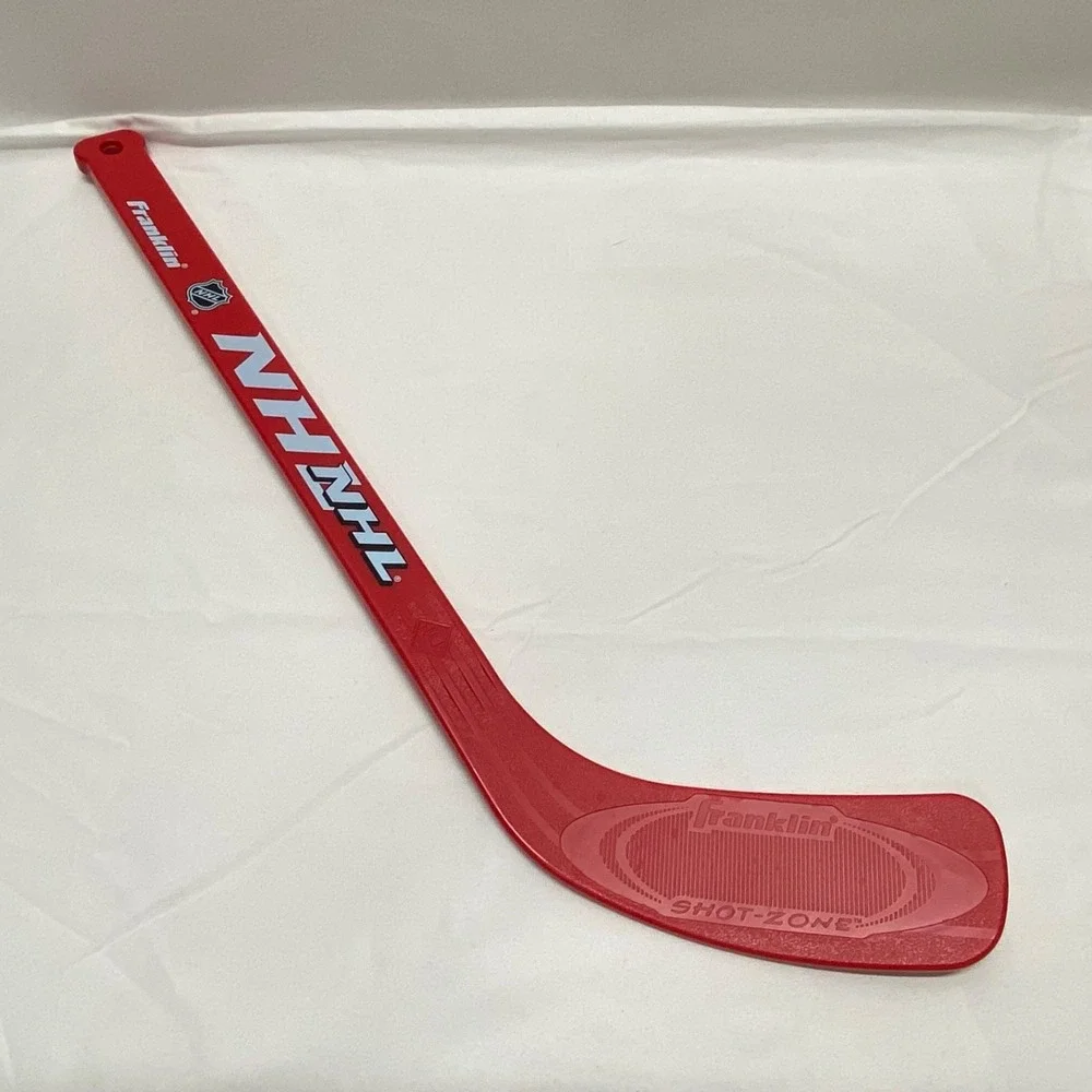 Franklin Sports NHL Left Hand Mini Hockey Stick Red LEFT Shot Zone Durable EUC